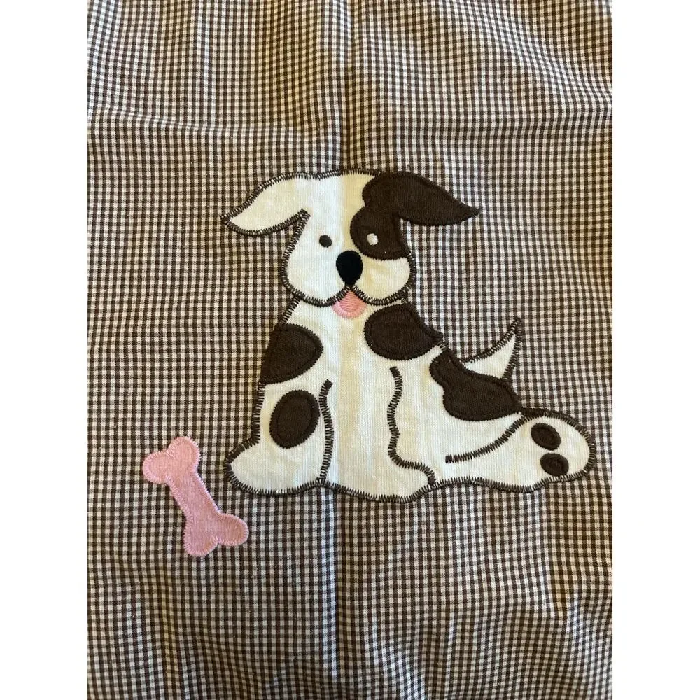 Kelly’s Kids Girls Sz Small 5T/6T Puppy‎ Dog Dress Embroidered Sheath Top Button